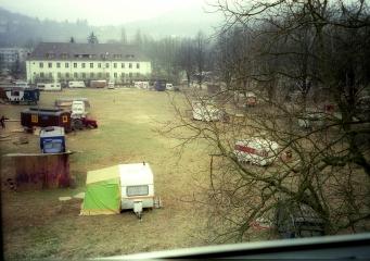 Wohnwagen Sportplatz Mitte