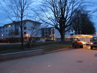 Abendstimmung auf dem Wochenmarkt