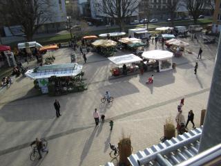 Wochenmarkt von oben