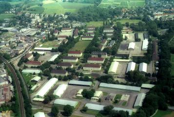 Luftbild Kaserne von Westen