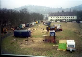 Wohnwagen Sportplatz Mitte